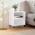 vidaXL Sängbord vit högglans 40x30x50 cm konstruerat trä 826768