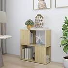 vidaXL Bokhylle sonoma-ek 60x24x63 cm konstruerat trä 809065