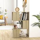 vidaXL Bokhylle/Rumsavdelare sonoma-ek 60x24x94 cm konstruerat trä 809074