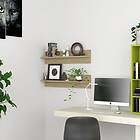vidaXL Vägghyllor 2 st sonoma-ek 80x11,5x18 cm konstruerat trä 807339