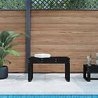 vidaXL Trädgårdsbänk svart 80x38x45 cm massiv furu 825090
