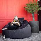 PuskuPusku Moln L Lure Luxe lyxig saccosäck om135 velour (Färg: Grey)