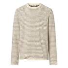 Knowledge Cotton Jacquard Crew Neck Knit Herr