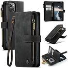 CaseMe C30 Wallet Cover (iPhone 14) Svart