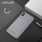 Usams Litchi Case (iPhone X/Xs) Röd