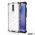 JollyFX Honeycomb Case rustning omslag med TPU Bumper till Xiaomi redmi K30 Genomskinlig