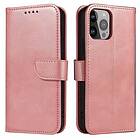 JollyFX Wallet Case with Stand for iPhone 15 Pro Max Magnet Case Pink