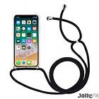 JollyFX Rope fall gel TPU airbag fallet täcker med snodd för Huawei P20 Lite Genomskinlig