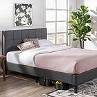 ZINUS Lottie 35 cm Upholstered Platform Bed Frame Mattress Foundation Wood Slat 