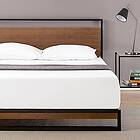 ZINUS Suzanne 18 cm Bamboo and Metal Platform Bed Frame Wood Slat Support Easy A