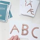 ABC kortlek lär dig bokstäver och alfabetet Clicko