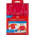 Faber-Castell Målarförkläde barn 100% polyester, Röd,