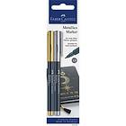 Faber-Castell Metallic marker Guld och Silver,