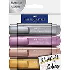 Faber-Castell Överstrykningspennor 46 Metallic Etui med 4 Färger