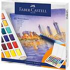 Faber-Castell Akvarellfärger Creative Studio Färgkakor Etui med 48 Färger