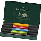 Faber-Castell Pitt Artist Pen Dual Marker Inda Ink, 5-pack,