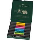 Faber-Castell Pitt Artist Pen Dual Marker Inda Ink, 10-pack,