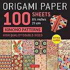 Origami Paper 100 sheets Kimono Patterns 8 1/4' (21 cm)