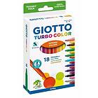 Giotto Vattenbaserade Tuschpennor 18-pack Turbo