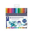 Staedtler Marsgraphic duo Brushpens 18-pack