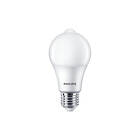 Philips Master LED Standard med sensor 8W 827, 806 lumen, E27, matt