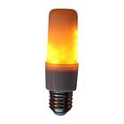 Andet 10 st Flamlampa 1830K E27 frostat glas 64LED