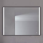 Loevschall Nyborg spegel, belysning, 100x75 cm, svart