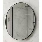 HeFe Gedy spegel, svart, Ø60 cm