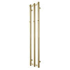 TVS Plus Line 3 handdukstork, el/vatten/kombi, 140 x 26,5 cm, guld