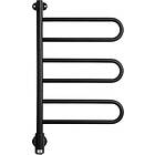 KRISS Flex U handdukstork, 45x75.7 cm, svart