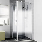 Kermi Raya TWD duschvägg, 90x200 cm, till kombination med duschdörr 1WR/1WL, klarglas med 120 cm frostat glas, vändbar
