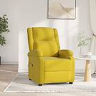 vidaXL Elektrisk Reclinerfåtölj gul sammet 3098400