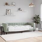 vidaXL Dagbädd ljusgrå 80x200 cm sammet 354001
