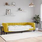 vidaXL Dagbädd gul 80x200 cm sammet 354006