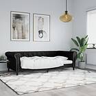 vidaXL Dagbädd svart 90x190 cm konstläder 354234