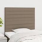 vidaXL Huvudgavlar 2 st taupe 80x5x78/88 cm tyg 3116450