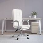 vidaXL Chaise de bureau vit konstläder 349722