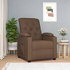 vidaXL Elektrisk reclinerfåtölj Brun tyg 3098843