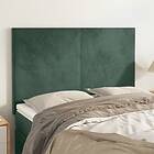 vidaXL Huvudgavlar 4 st mörkgrön 72x5x78/88 cm sammet 3116103