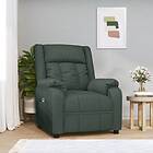 vidaXL Elektrisk reclinerfåtölj mörkgrön tyg 3143573