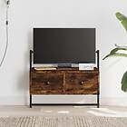 vidaXL Väggmonterad TV-benk rökfärgad ek 60,5x30x51 cm konstruerat trä 833455