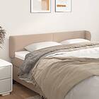 vidaXL Sänggavel med kanter cappuccino 183x23x78/88 cm konstläder 3116971