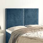 vidaXL Huvudgavlar 4 st mörkblå 72x5x78/88 cm sammet 3116244