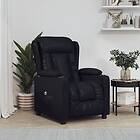 vidaXL Elektrisk reclinerfåtölj svart konstläder 3098801
