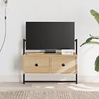 vidaXL Väggmonterad TV Stand sonoma-ek 60.5x30x51 cm konstruerat trä 833454