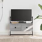 vidaXL Väggmonterad TV-benk grå sonoma 60,5x30x51 cm konstruerat trä 833456
