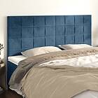 vidaXL Huvudgavlar 4 st mörkblå 80x5x78/88 cm sammet 3116390