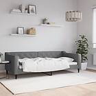 vidaXL Dagbädd mörkgrå 90x200 cm tyg 354162