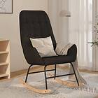 vidaXL Gungstol svart tyg 341259