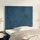 vidaXL Huvudgavlar 2 st mörkblå 80x5x78/88 cm sammet 3116226